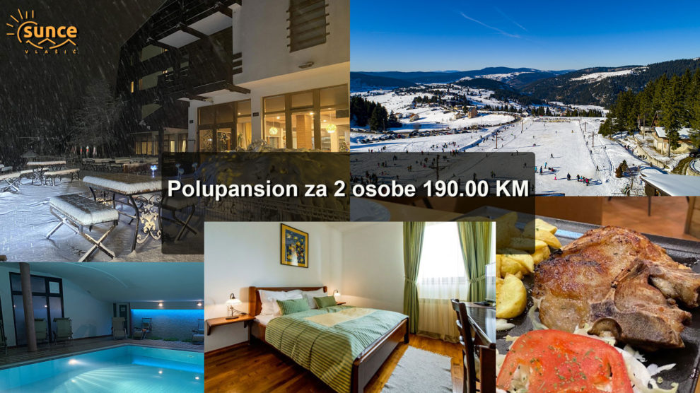 Posebna ponuda hotela SUNCE: Polupansion za 2 osobe 190.00 KM!