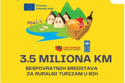 3,5 miliona KM bespovratnih sredstava za razvoj ruralnog turizma